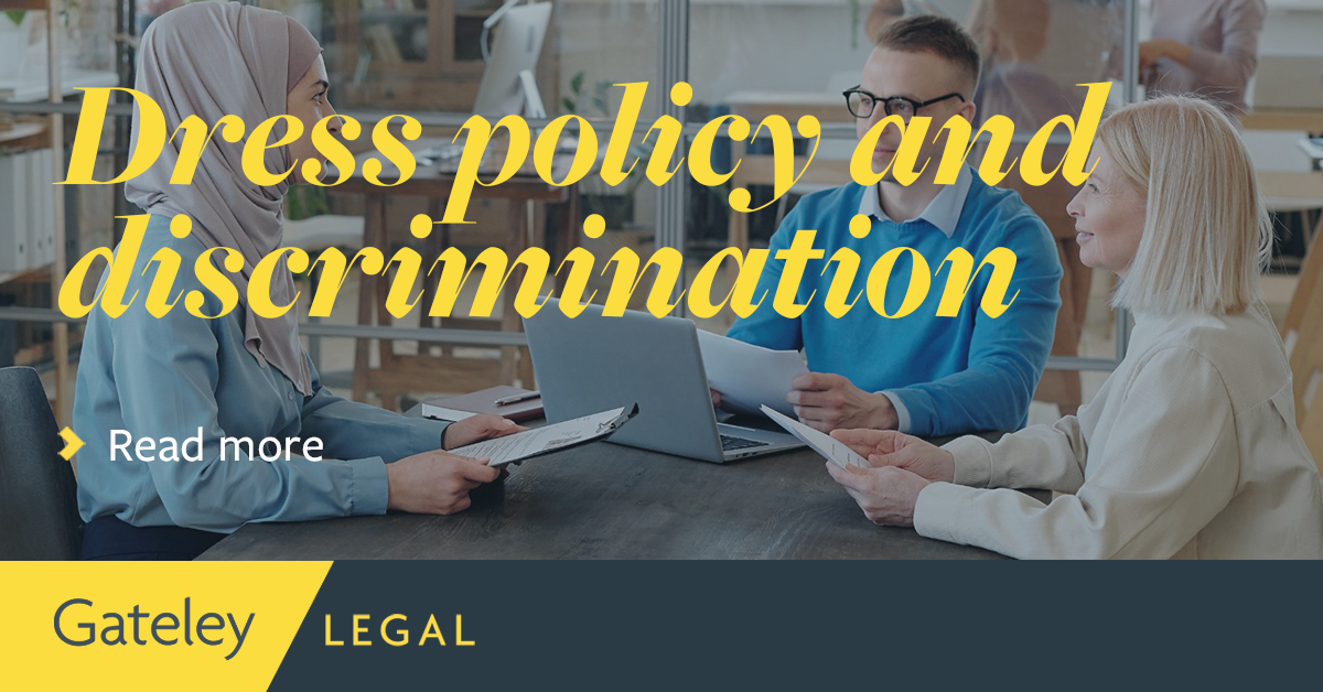 Dress policy and discrimination Quick reads Gateley