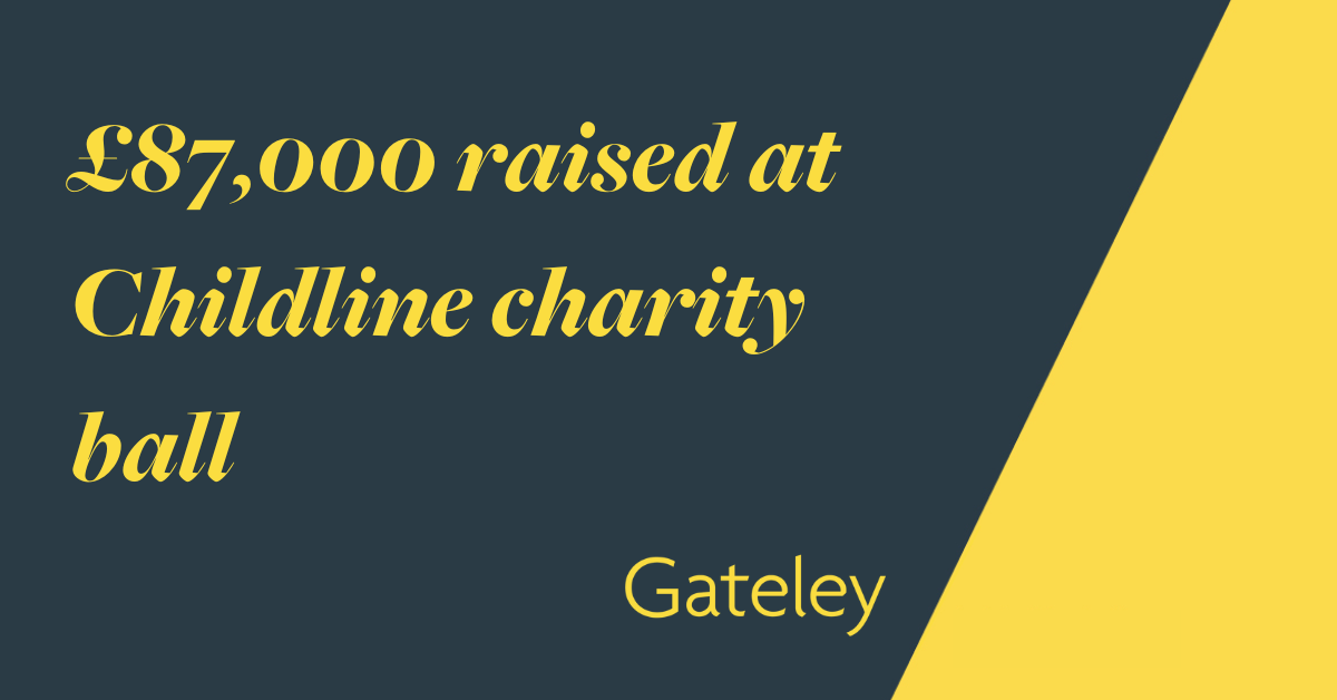 £87,000 raised at Childline charity ball - News - Gateley