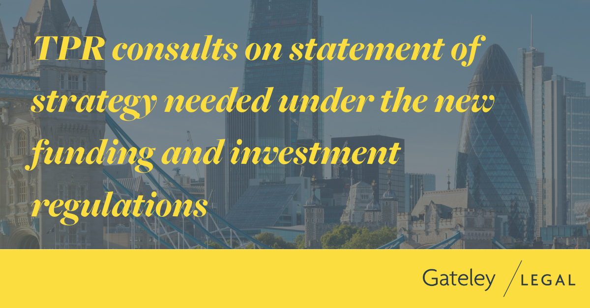 TPR consults on statement of strategy needed under the new funding and ...
