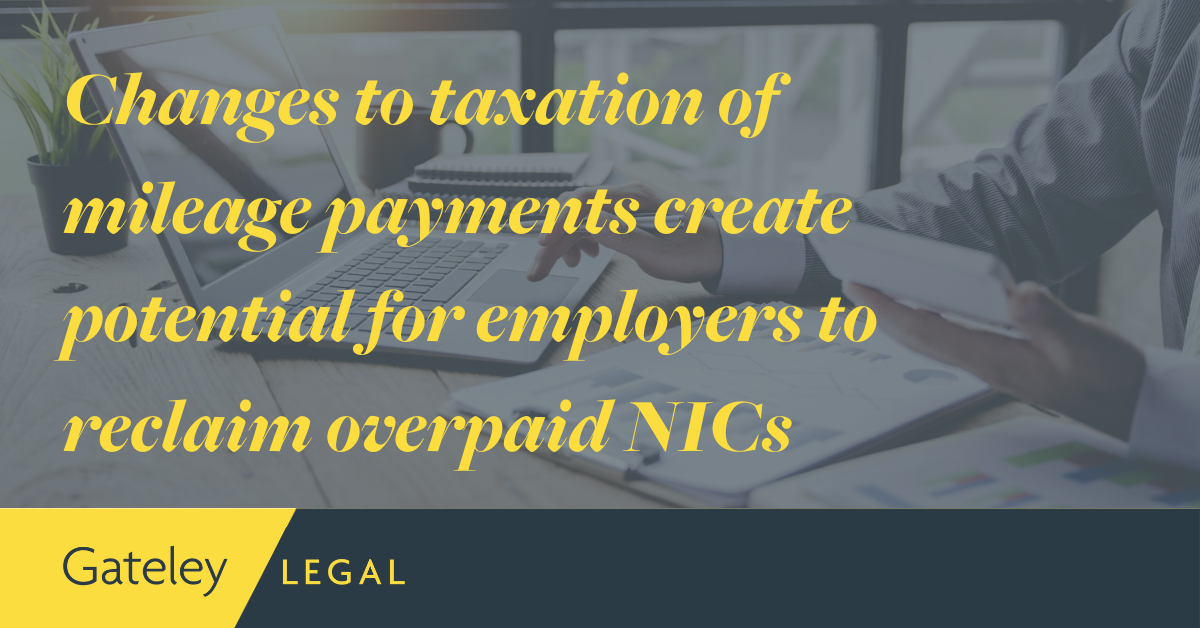 Changes to taxation of mileage payments create potential for employers